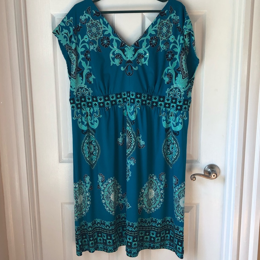 INC Woman 3x Teal-blue Dress